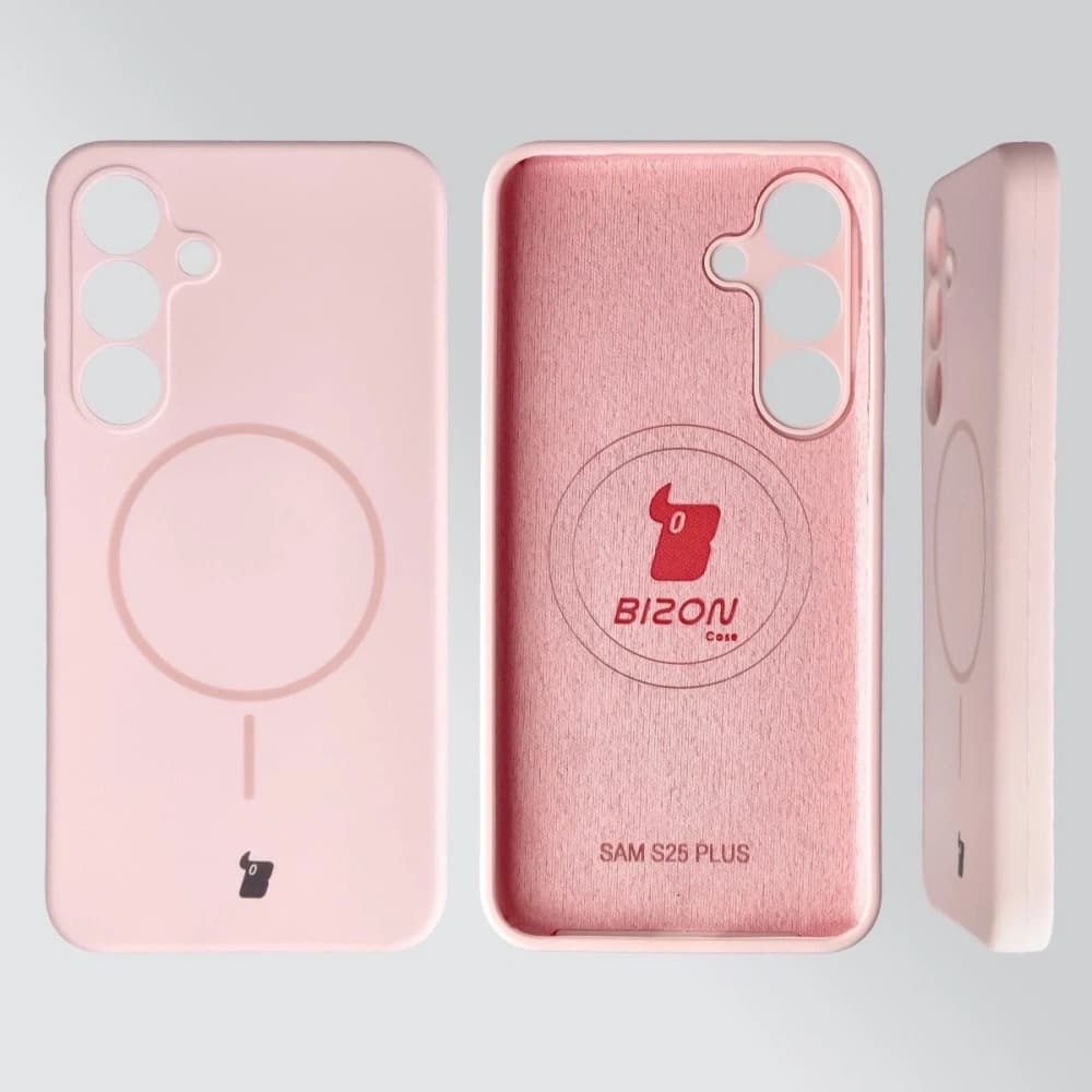 Bizon Soft Case Magnetic Samsung Galaxy S25+ Plus világos rózsaszín - 5
