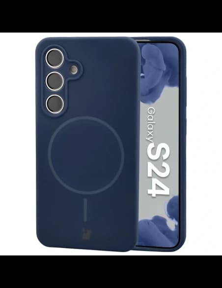 Bizon Soft Case Magnetic Samsung Galaxy S24 navy blue