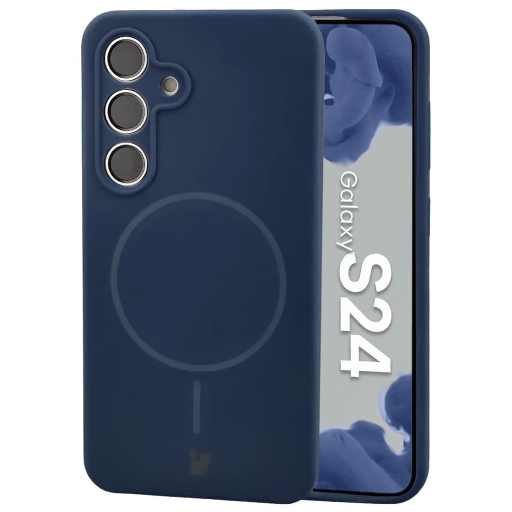 Bizon Soft Case Magnetic Samsung Galaxy S24 navy blue - 1