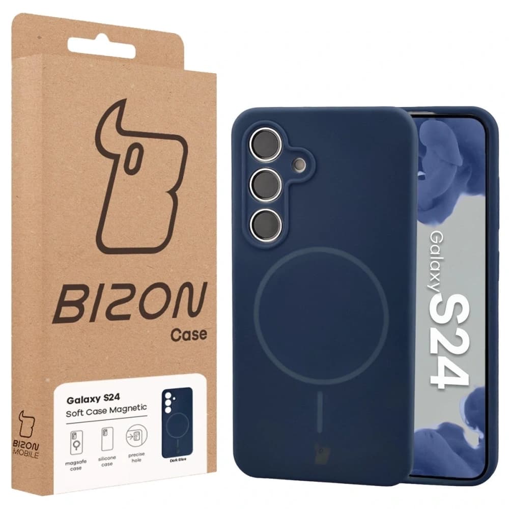 Bizon Soft Case Magnetic Samsung Galaxy S24 navy blue - 8