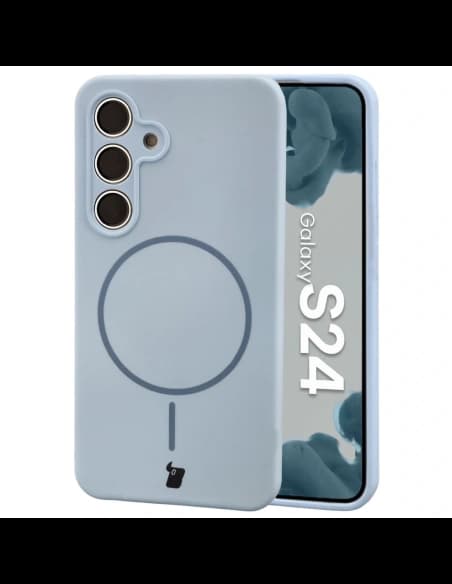 Bizon Soft Case Magnetic Samsung Galaxy S24 blue