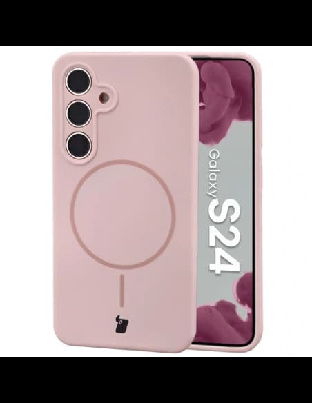 Bizon Soft Case Magnetic Samsung Galaxy S24 light pink