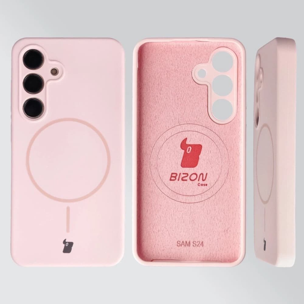 Bizon Soft Case Magnetic Samsung Galaxy S24 light pink - 5