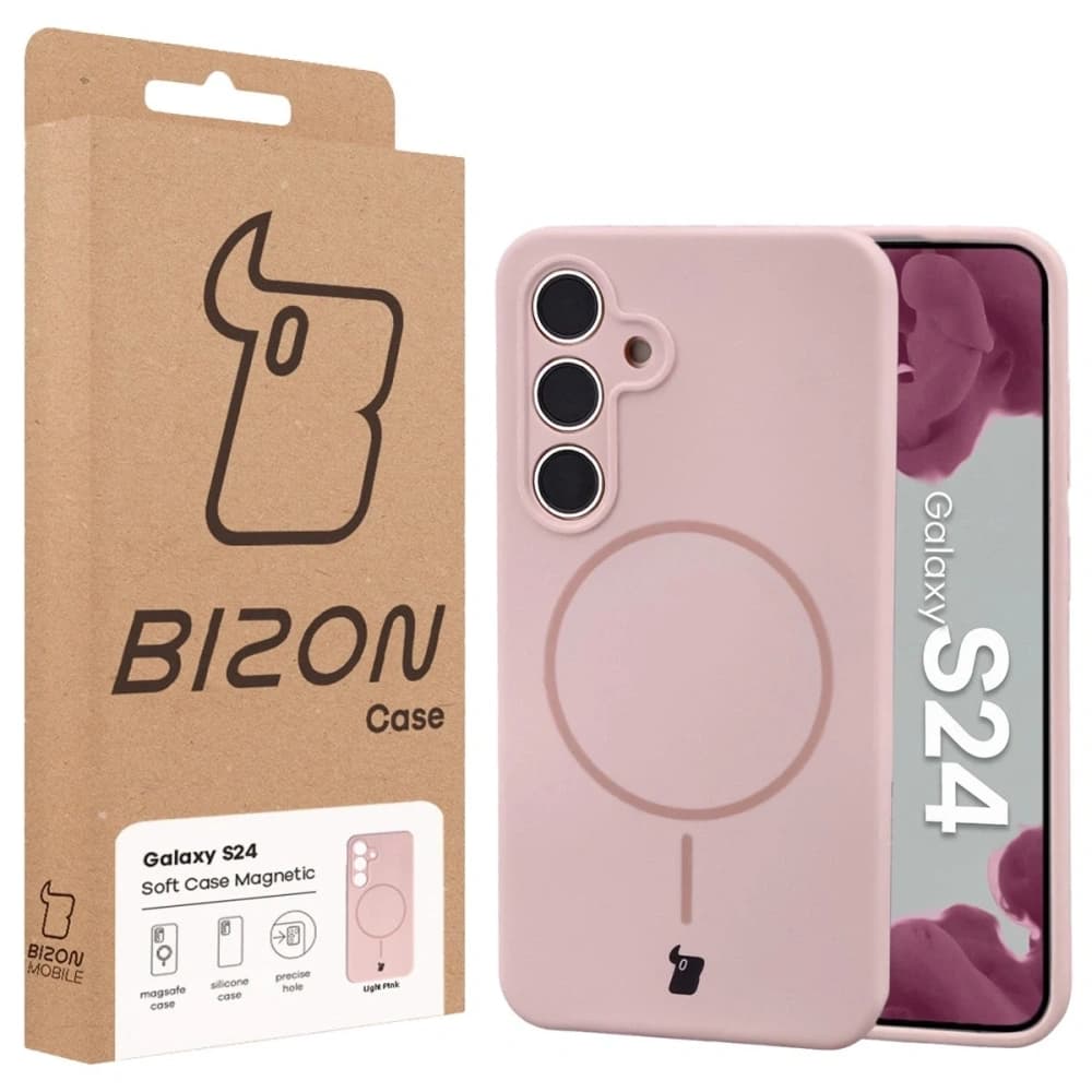 Bizon Soft Case Magnetic Samsung Galaxy S24 light pink - 8