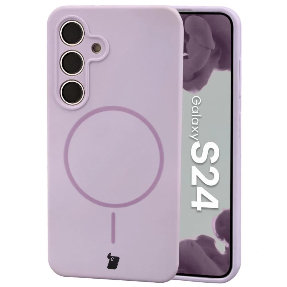 Bizon Soft Case Magnetic Samsung Galaxy S24 light purple - 1