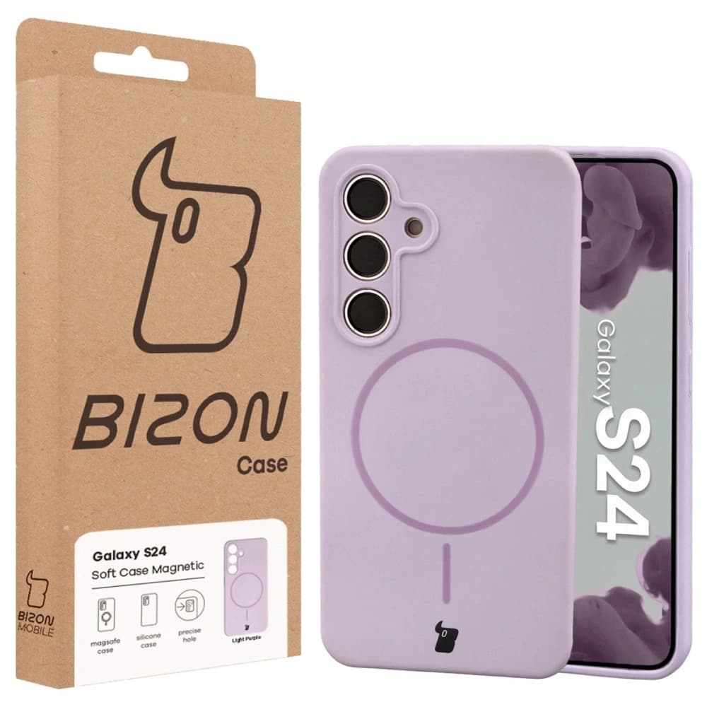 Bizon Soft Case Magnetic Samsung Galaxy S24 light purple - 8