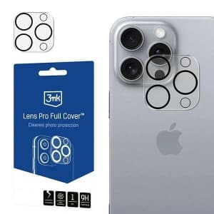 3MK Lens Pro Full Cover Apple iPhone 16 Pro / 16 Pro Max