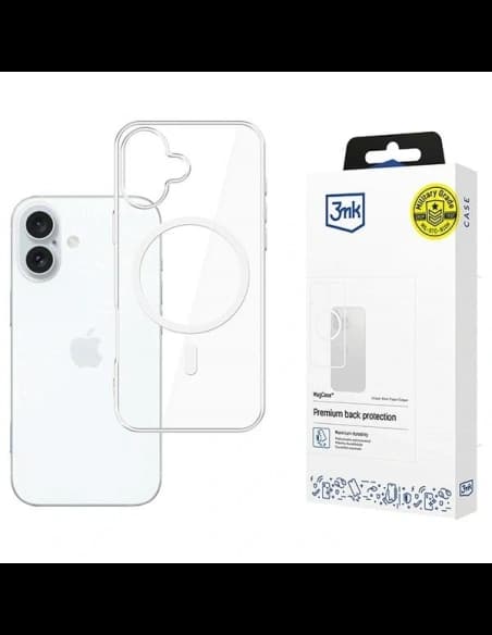 3MK MagCase MagSafe Apple iPhone 16 Plus transparent
