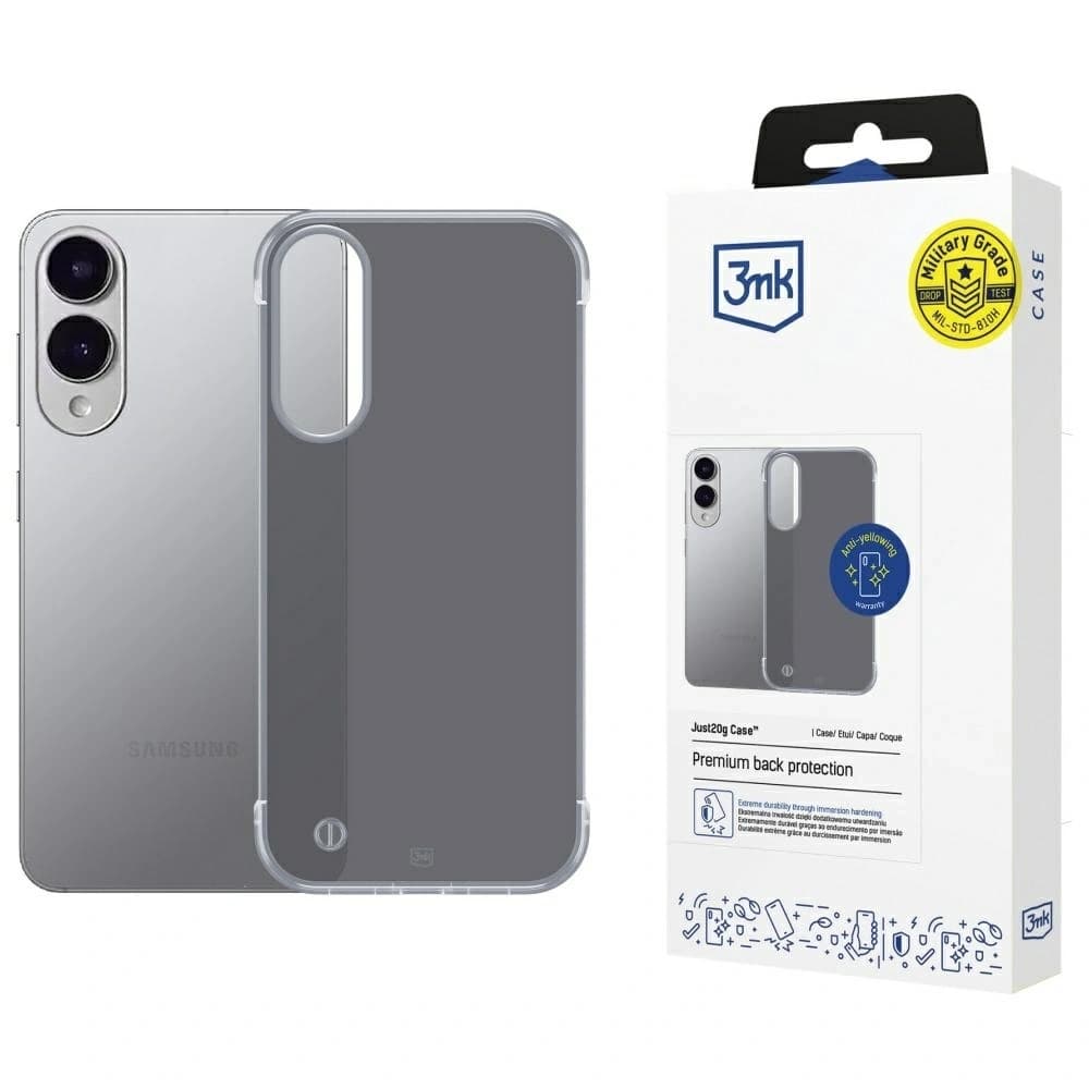 3MK Just20g Matt tok Samsung Galaxy S25 Edge fekete