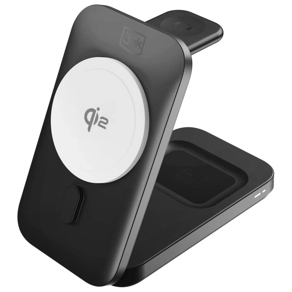 3MK MagRocket 3-in-1 15W Qi2 MPP Schwarz Wireless Charger - 2