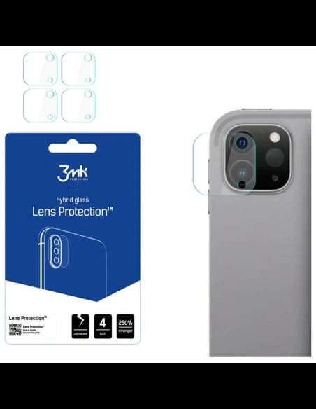 Ochrona na obiektyw aparatu 3MK Lens Protect do Apple iPad Pro 12.9” 4 / 5 / 6 / 2020-2022 [4 PACK]