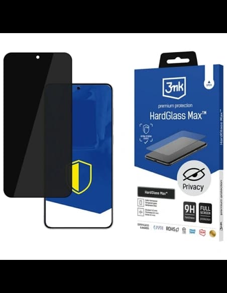 3MK HardGlass Max Privacy Samsung Galaxy S25 Edge negru