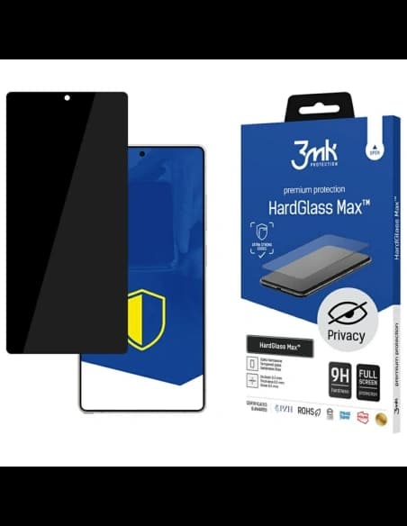 3MK HardGlass Max Privacy Samsung Galaxy S25 Ultra schwarz