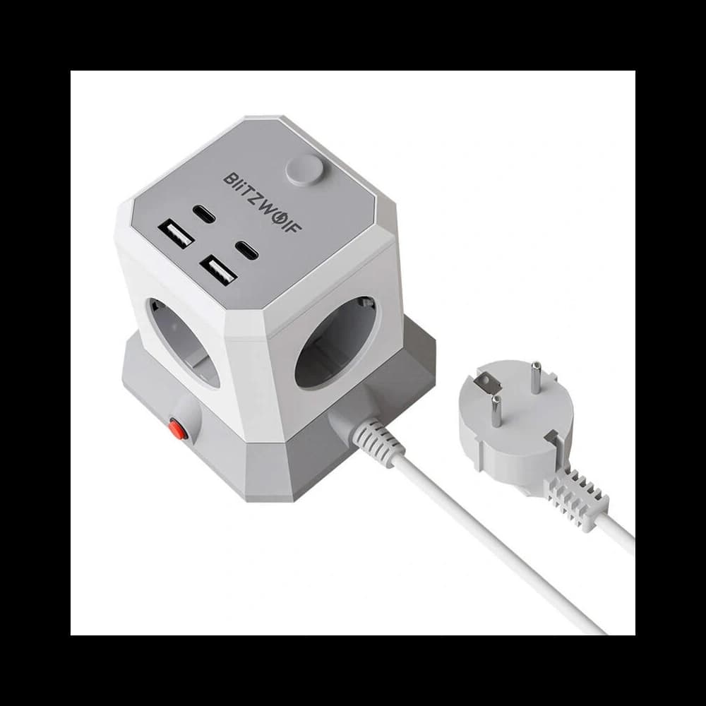 BlitzWolf BW-EC1 napájecí lišta 4xAC, 2xUSB-A, 2xUSB-C - 2
