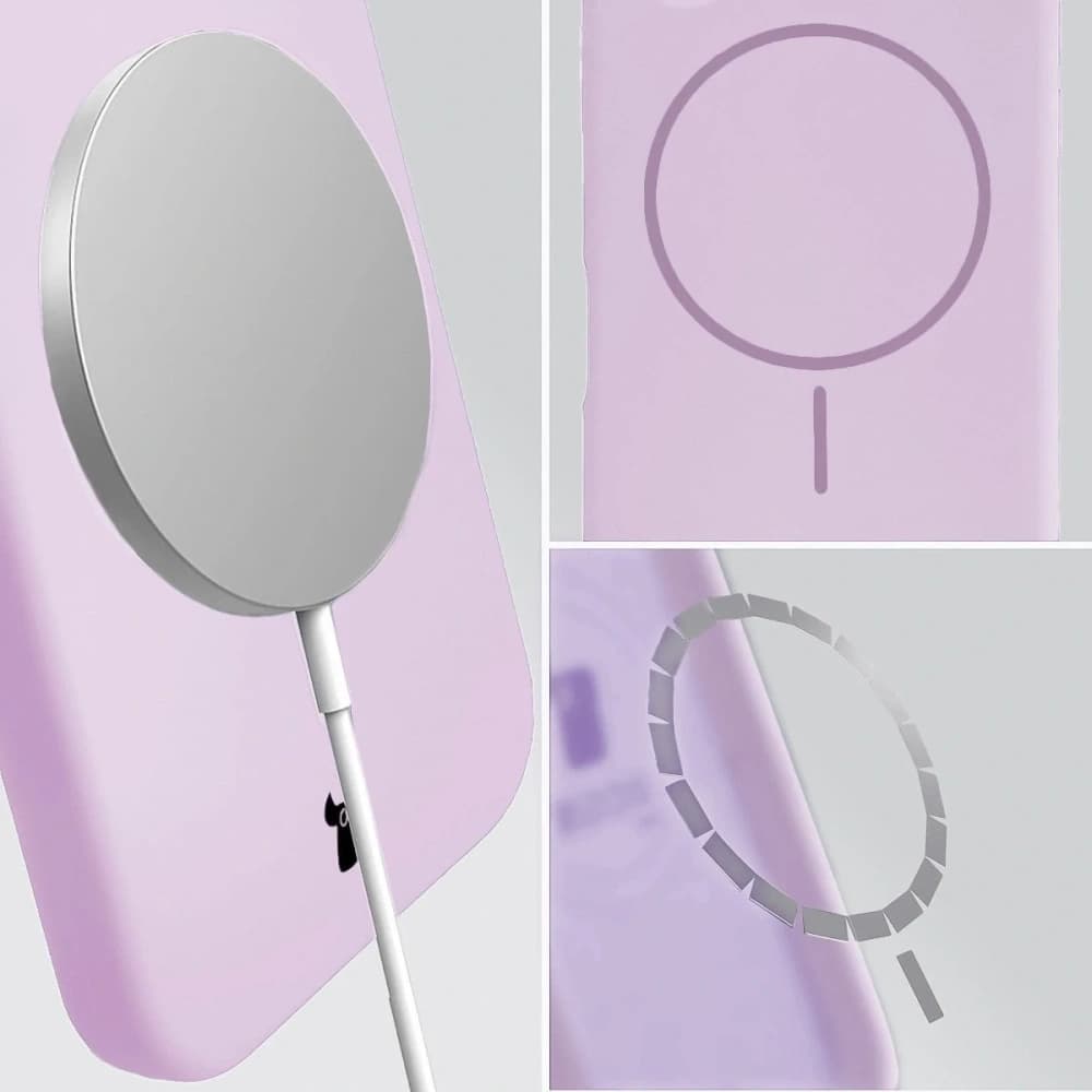 Husa moale Bizon cu magnet pentru Samsung Galaxy S24+ Plus violet deschis - 4