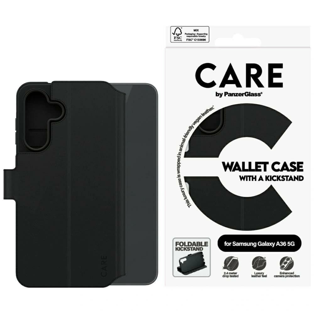 CARE von PanzerGlass Feature Wallet Kickstand Samsung Galaxy A36 5G schwarz - 1