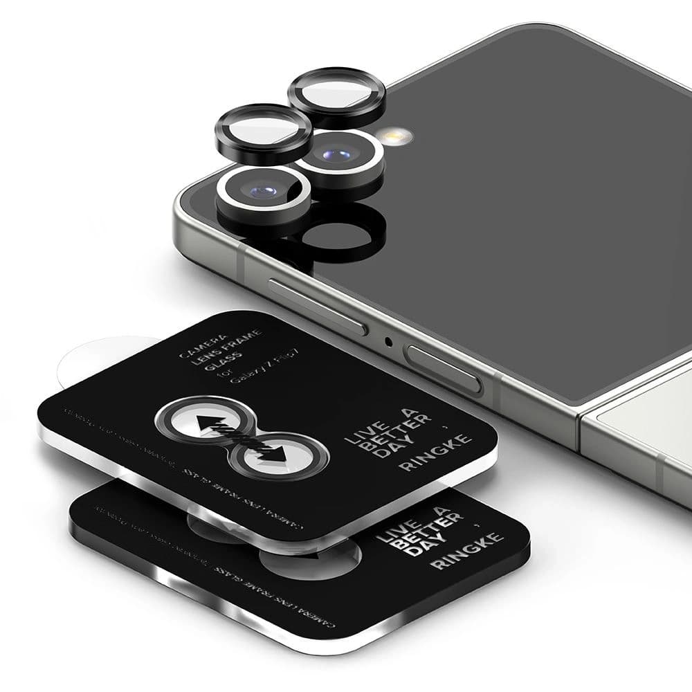 Ringke Kamera Rahmen Schutz Samsung Galaxy Z Flip 7 Schwarz [2 PACK] - 3