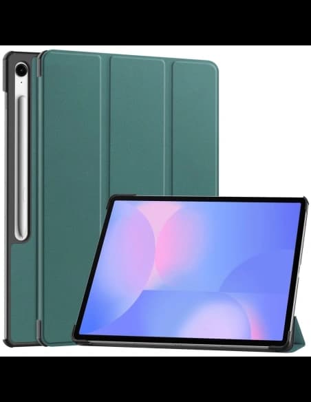 Caz Bizon Tab Croc Samsung Galaxy Tab S10 FE+ Plus verde închis