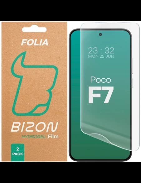 Bizon Glass Hydrogel Front Xiaomi POCO F7 [2 PACK]