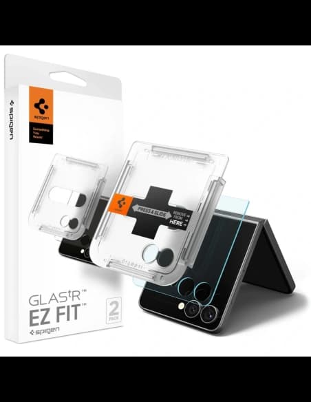 Spigen Glas.tr ez Fit HD Samsung Galaxy Z Flip 7 Clear [2 PACK]