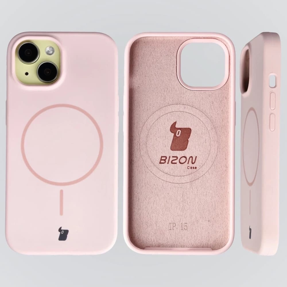 Bizon Soft Case Magnetic Apple iPhone 15 light pink - 5