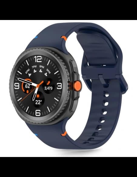 Tech-protect Silicone Samsung Galaxy Watch 8 / Classic (40 / 44 / 46 Mm) Storm Blue