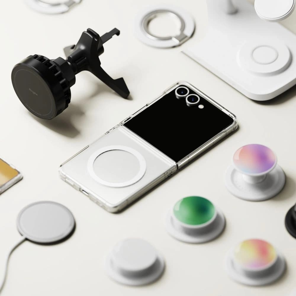 Ringke Fusion Magnetic MagSafe Samsung Galaxy Z Flip 7 Čirý - 7