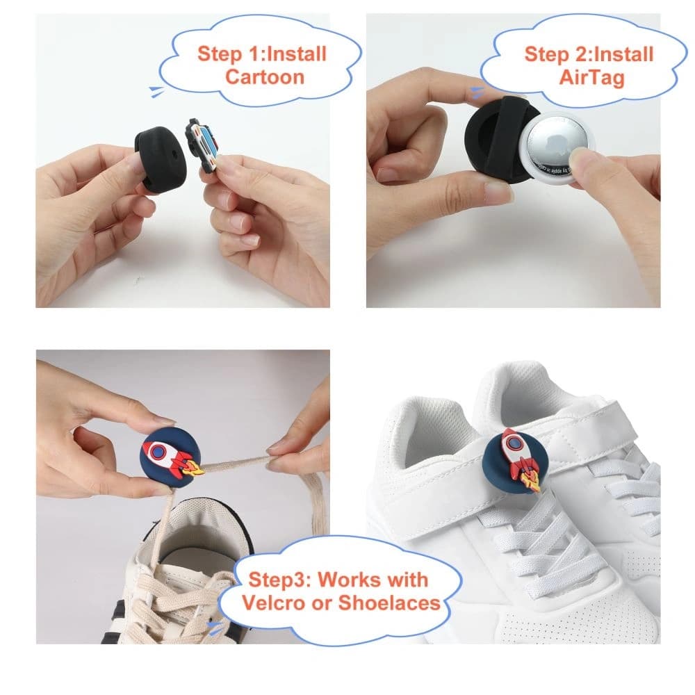 Tech-Protect Smooth Pentru Copii Apple AirTag 1 / 2 Colorat [4 PACHET] - 8