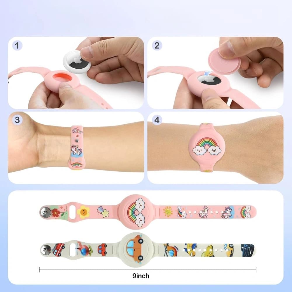 Tech-Protect Smooth Pentru Copii Apple AirTag 1 / 2 Colorat [2 PACHET] - 6