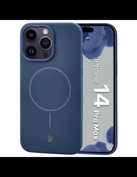 Bizon Soft Case Magnetic Apple iPhone 14 Pro Max navy blue