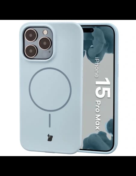 Bizon Soft Case Magnetic Apple iPhone 15 Pro Max kék