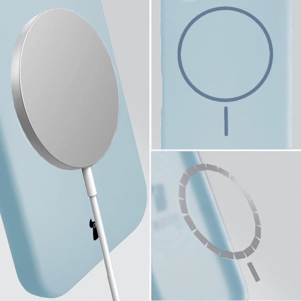 Bizon Soft Case Magnetic Apple iPhone 15 Pro Max kék - 4