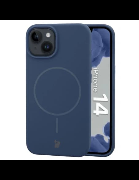 Bizon Soft Case Magnetic Apple iPhone 14 námořnická modrá