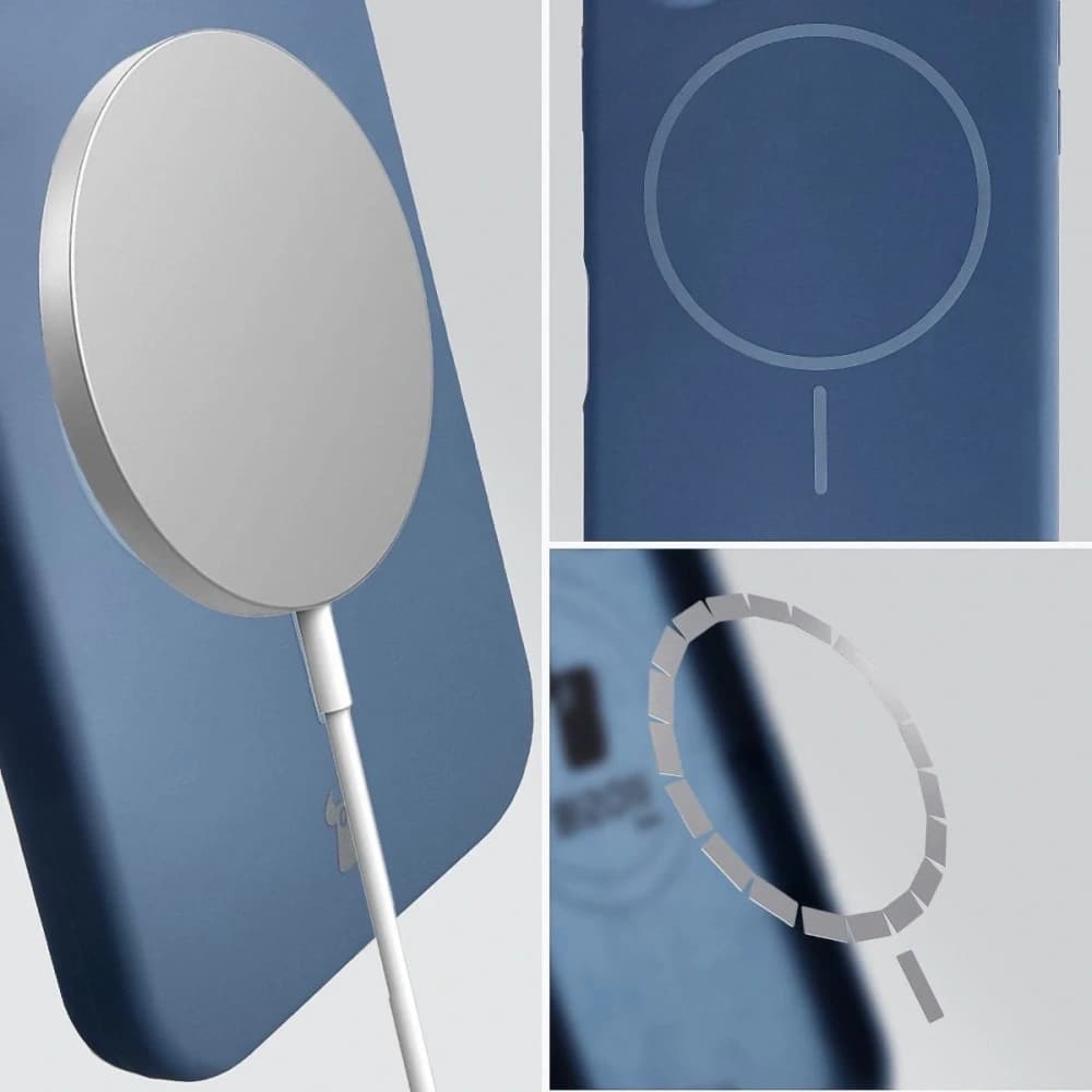 Bizon Soft Case Magnetic Apple iPhone 14 marineblau - 4