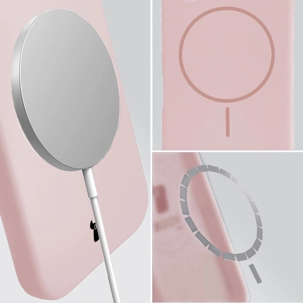 Bizon Soft Case Magnetic Apple iPhone 14 světle růžový - 4