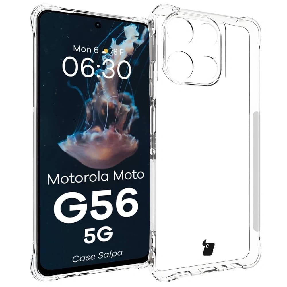 Carcasa Bizon Case Salpa Motorola Moto G56 5G transparentă