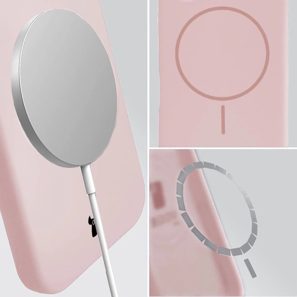 Bizon Soft Case Magnetic Apple iPhone 15 Plus light pink - 4