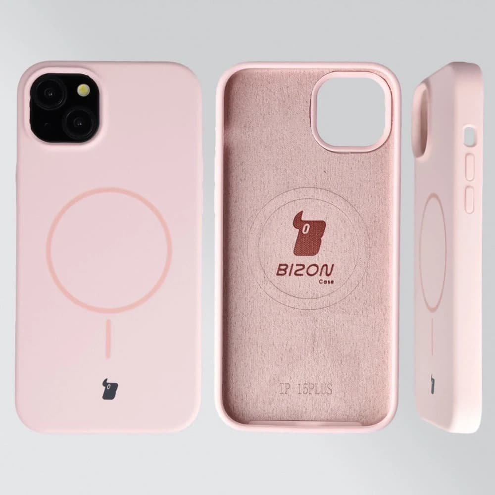Bizon Soft Case Magnetic Apple iPhone 15 Plus light pink - 5