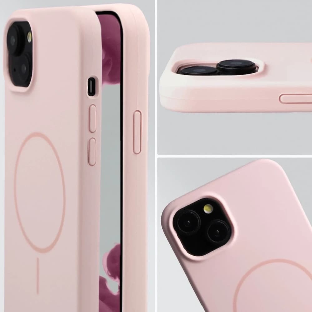 Bizon Soft Case Magnetic Apple iPhone 15 Plus light pink - 6