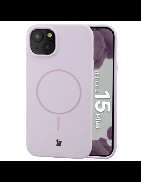 Bizon Soft Case Magnetic Apple iPhone 15 Plus light purple
