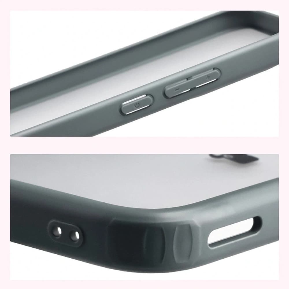 Bizon Case Angelo Xiaomi POCO F7 félig átlátszó szürke kerettel - 4