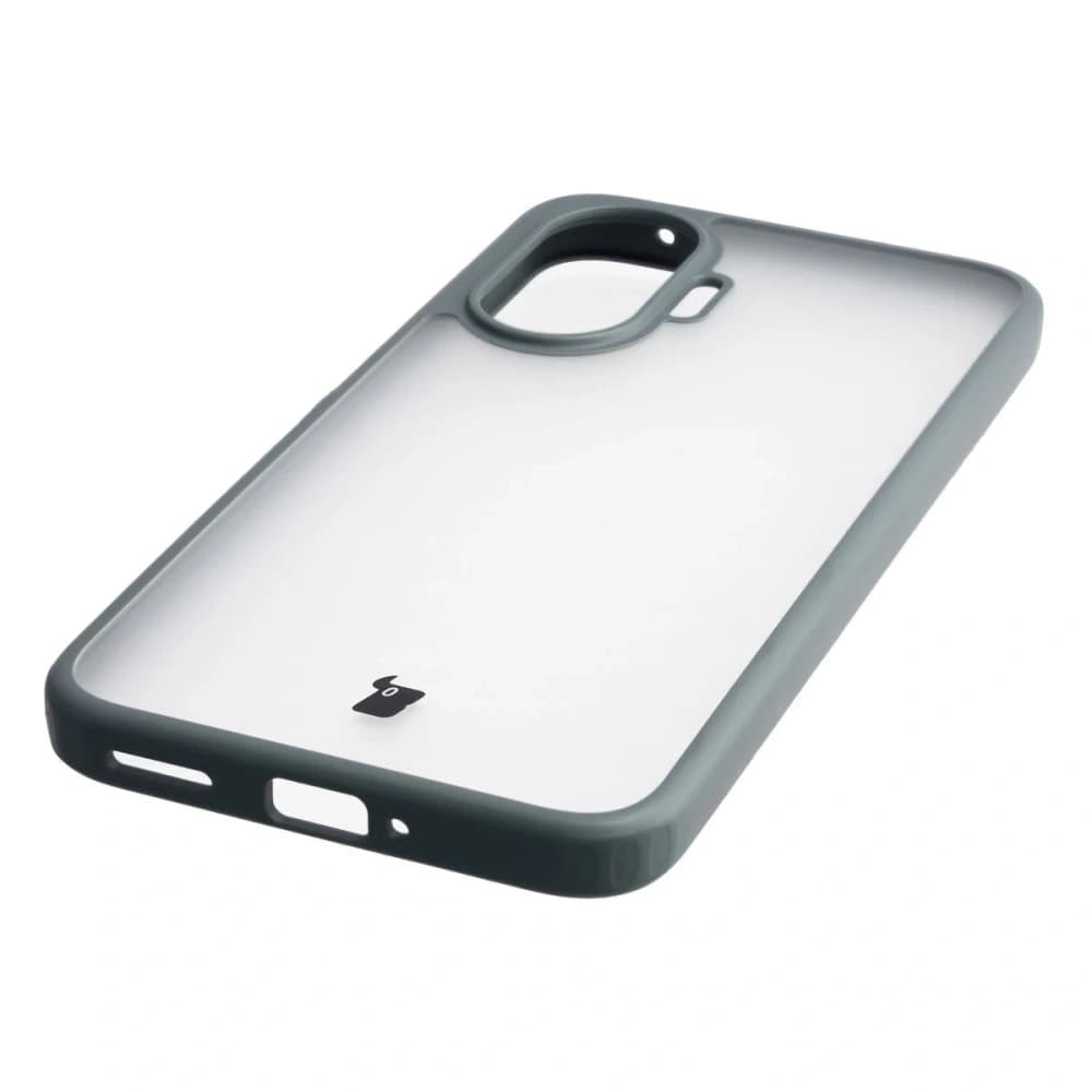 Bizon Case Angelo Xiaomi POCO F7 félig átlátszó szürke kerettel - 5