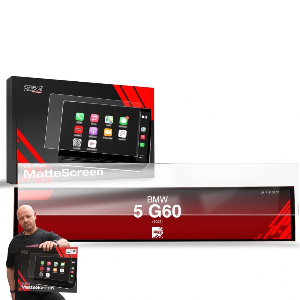 Matte GrizzGlass CarDisplay Protection BMW 5 G60 (2025) - 12
