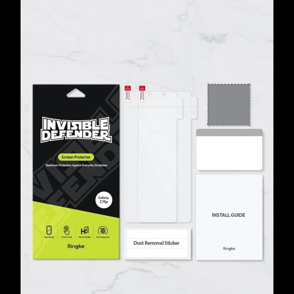 Folia Ringke Invisible Defender Samsung Galaxy Z Flip [2 PACK] - 12