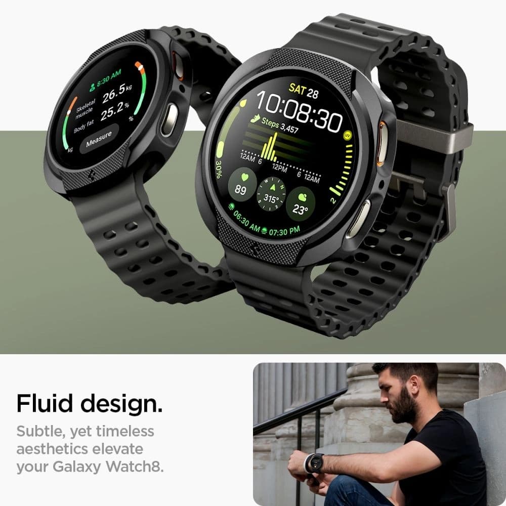 Spigen Liquid Air Samsung Galaxy Watch 8 44mm Matte Black - 10