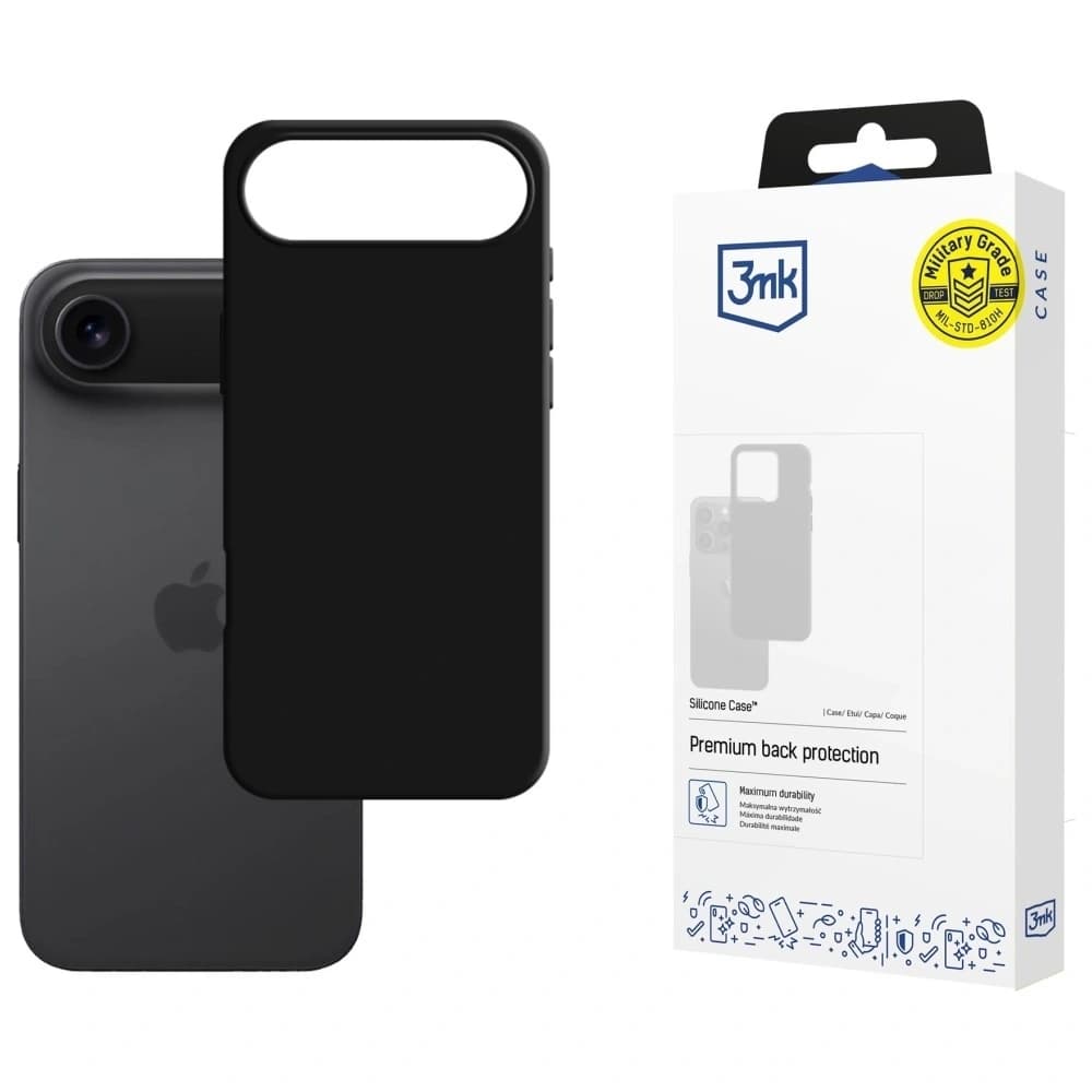 3MK Silicone Case Apple iPhone Air black - 1