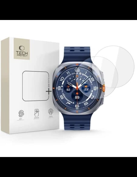 Tech-Protect Üveg Illeszkedés+ Samsung Galaxy Watch Ultra 2024 / 2025 47mm Átlátszó [2 DB]
