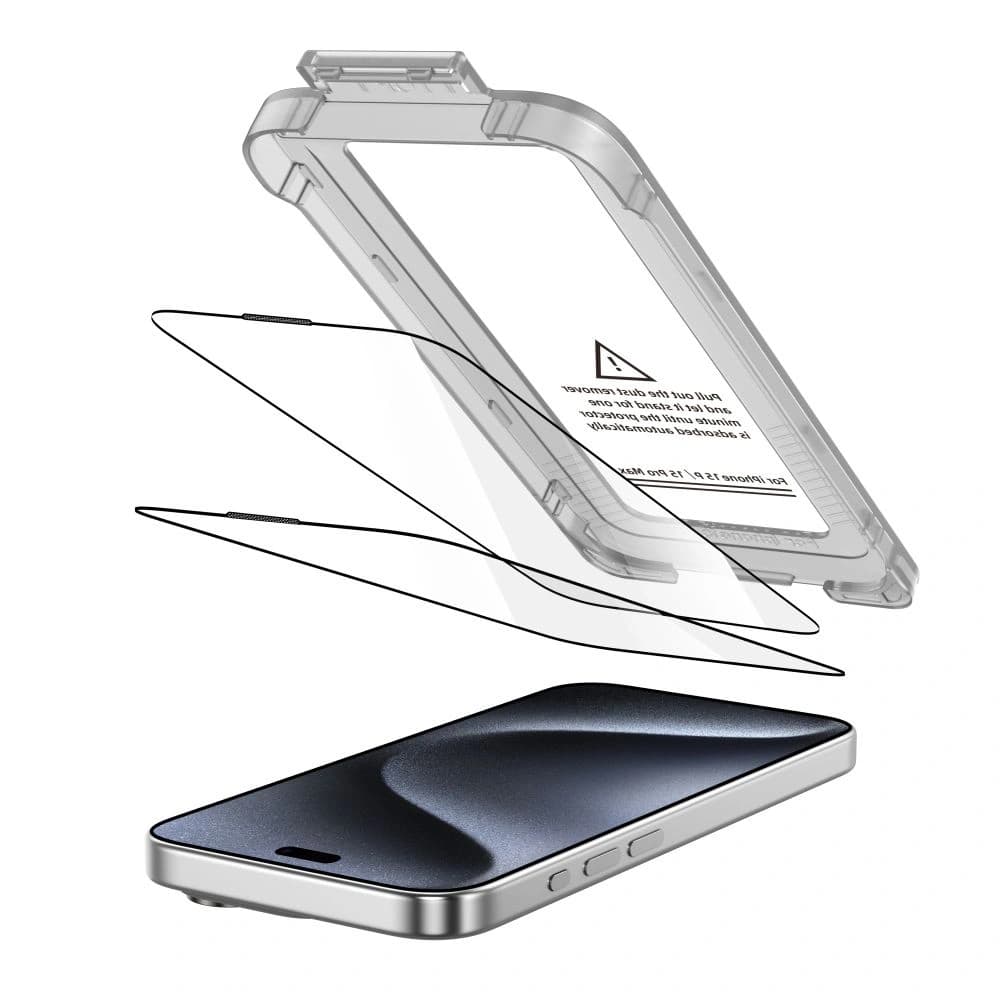 Tech-Protect Quick Set+ Apple iPhone 15 Pro Max Black [2 PACK] - 2