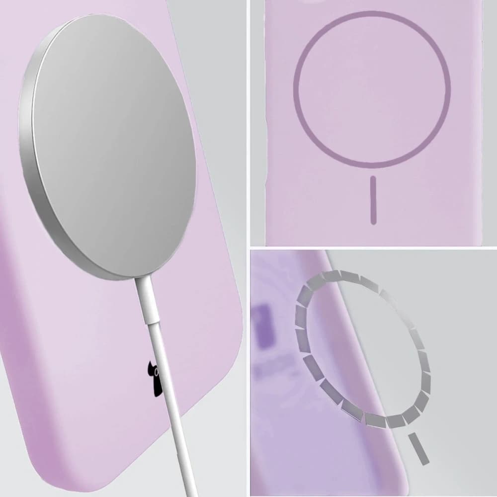 Husă magnetică Bizon Soft pentru Apple iPhone 14 Pro Max, mov deschis - 4