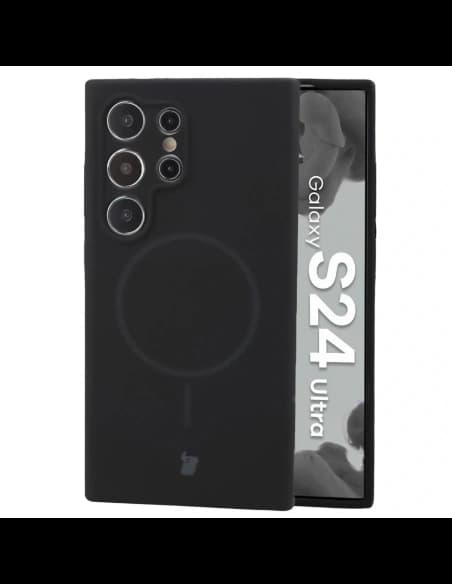 Bizon Soft Case Magnetický Samsung Galaxy S24 Ultra černá